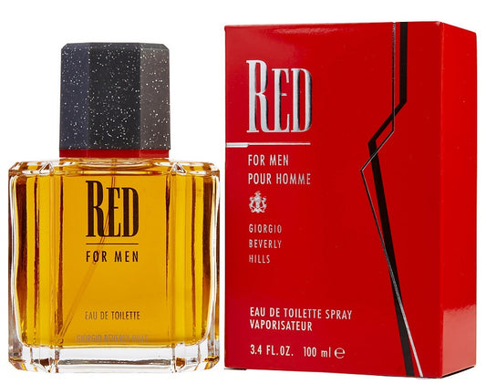 RED * Giorgio Beverly Hills 3.4 oz / 100 ml Eau de Toilette Men Cologne Spray