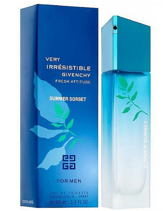 VERY IRRESISTIBLE SUMMER SORBET * Givenchy 3.3 oz / 100 ml EDT Men Cologne
