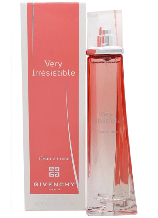 VERY IRRESISTIBLE L'EAU EN ROSE * Givenchy 2.5 oz / 75 ml EDT Women Perfume