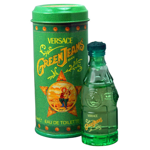 GREEN JEANS * Versace 0.25 oz / 7.5 ml MINI Eau de Toilette Men Cologne Splash