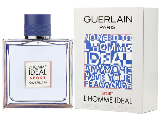 L'HOMME IDEAL SPORT * Guerlain 3.3 oz / 100 ml Eau De Toilette (EDT) Men Cologne