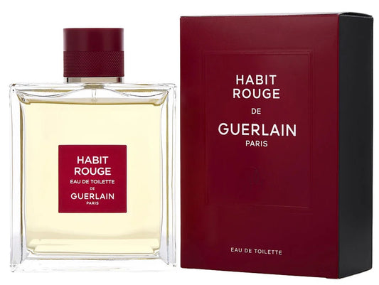 HABIT ROUGE (New Package) * Guerlain 5.0 oz / 150 ml Eau De Toilette Men Cologne