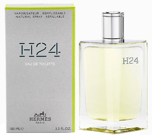 H24 * Hermes 3.3 oz / 100 ml EDT Men Cologne Refillable Spray