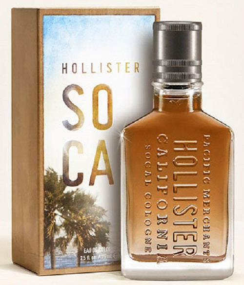 Hollister SoCal (NEW) 2.5 oz / 75 ml Eau de Cologne (EDC) Men Cologne Spray