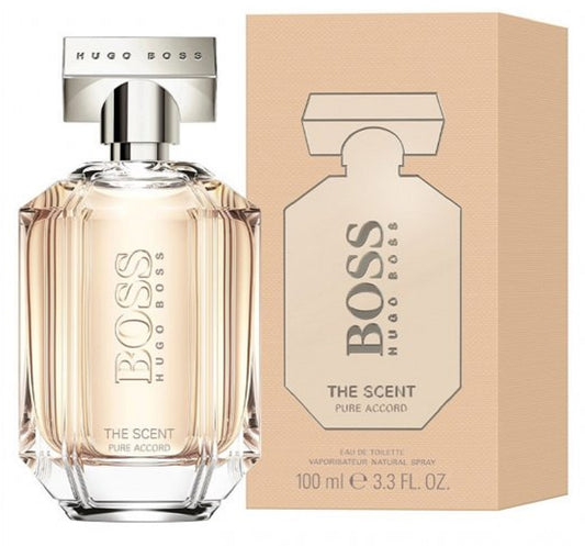 BOSS THE SCENT PURE ACCORD * Hugo Boss 3.3 oz / 100 ml EDT Women Perfume Spray