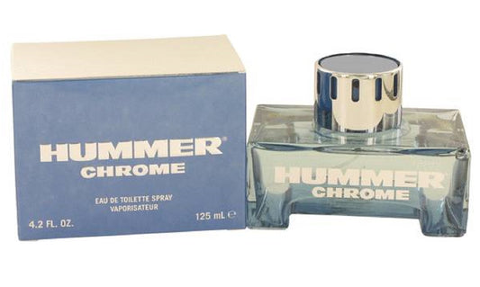 HUMMER CHROME * Hummer 4.2 oz / 125 ml Eau de Toilette (EDT) Men Cologne Spray