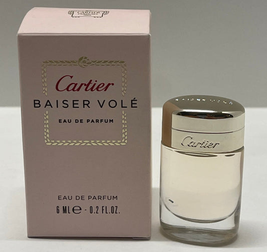 BAISER VOLE * Cartier 0.2 oz / 6 ml Mini Eau De Parfum EDP Women Perfume Splash
