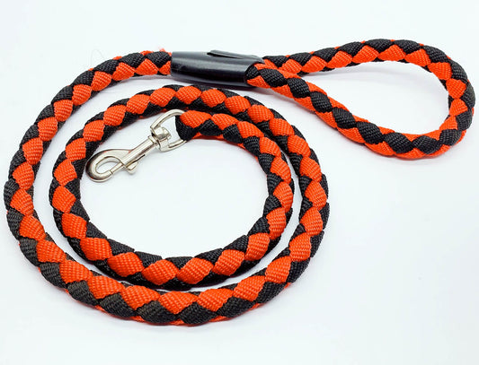 Red & Black Nylon Leash Rope w/ Clip Perfect for Walking & Running Pet Dog Puppy