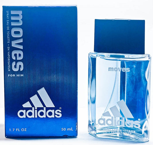 MOVES * Adidas 1.7 oz / 50 ml Eau de Toilette (EDT) Men Cologne Spray