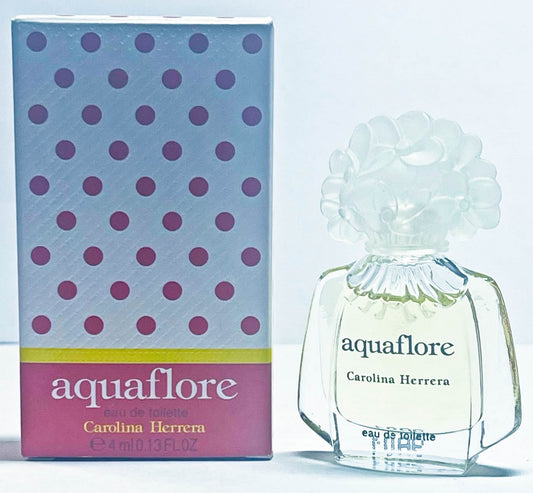 AQUAFLORE * Carolina Herrera 0.13 oz / 4 ml Miniature EDT Women Perfume Splash