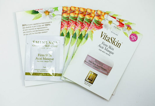 EMINENCE VitaSkin Firm Skin Acai Masque 0.10 oz / 3 ml Set of 6 Travel Size