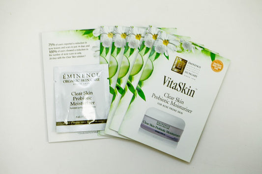 EMINENCE VitaSkin Clear Skin Probiotic Moisturizer 0.10 oz Set of 6 Travel Size