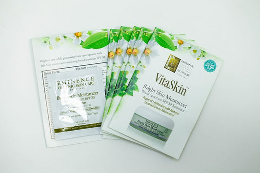 EMINENCE VitaSkin Bright Skin Moisturizer SPF30 (0.10 oz) Set of 6 Travel Size
