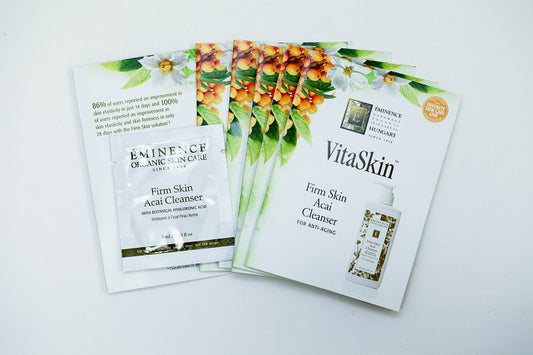 EMINENCE VitaSkin Firm Skin Acai Cleanser 0.10 oz / 3 ml Set of 6 Travel Size