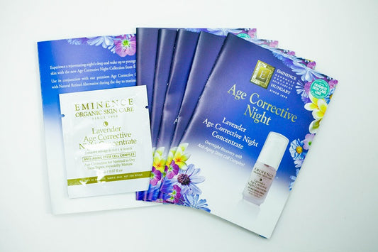 EMINENCE Lavender Age Corrective Night Concentrate 0.07 oz Set of 6 Travel Size