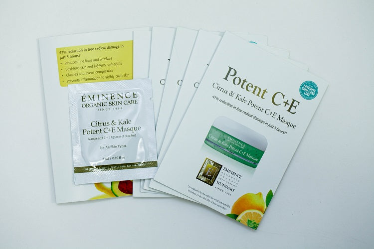 EMINENCE Potent C+E Citrus & Kale Potent C+E Masque 0.10 oz Set of 6 Travel Size