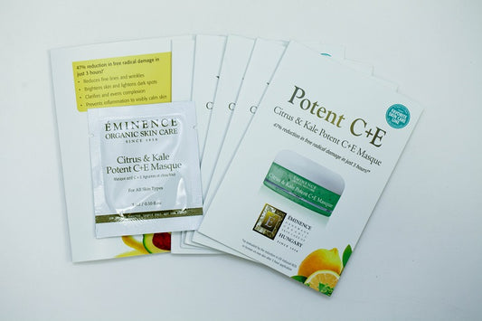 EMINENCE Potent C+E Citrus & Kale Potent C+E Masque 0.10 oz Set of 6 Travel Size
