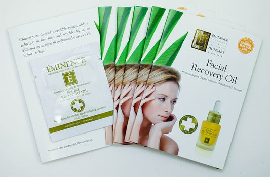 EMINENCE Facial Recovery Oil 0.07 oz Organic Skin Care Set of 6 Travel Size