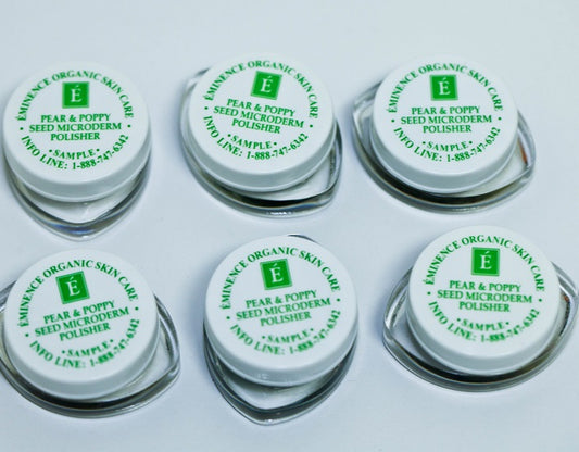 EMINENCE Pear & Poppy Seed Microderm Polisher 0.07 oz (Set of 6) Travel Size