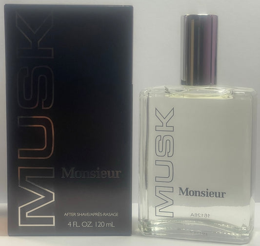 JOVAN MONSIEUR * Coty 4.0 oz / 120 ml After Shave Men Cologne Splash