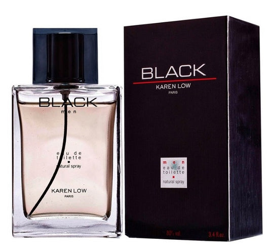 BLACK * Karen Low 3.4 oz / 100 ml Eau De Toilette Men Cologne Spray