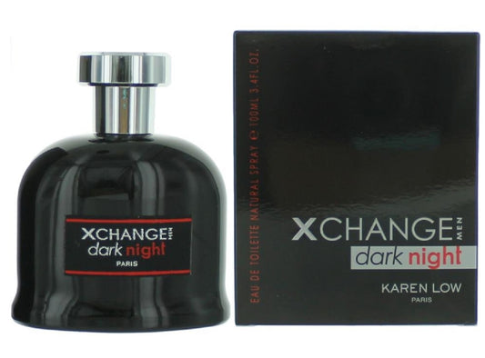 XCHANGE DARK NIGHT * Karen Low 3.4 oz / 100 ml Eau De Toilette Men Cologne Spray