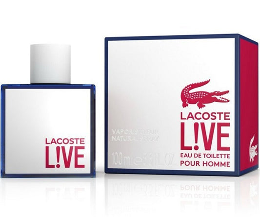 L!VE POUR HOMME * Lacoste 3.3 oz / 100 ml Eau de Toilette Men Cologne Spray