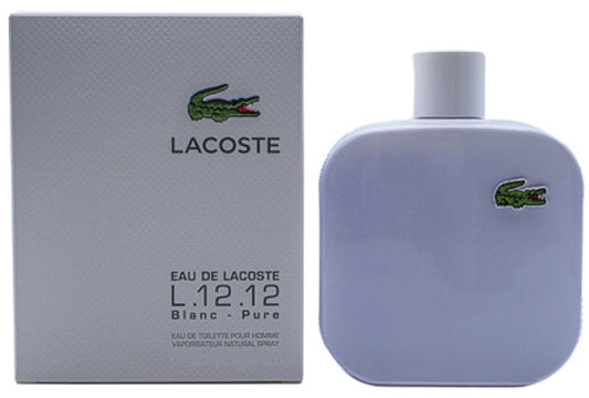 L.12.12 BLANC * Lacoste 3.3 oz / 100 ml Eau de Toilette Men Cologne Spray