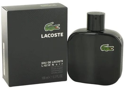 L.12.12 NOIR * Lacoste 3.4 oz Eau de Toilette Men Cologne Spray