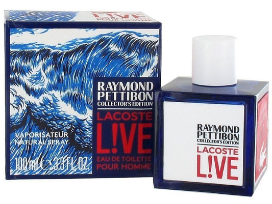 LACOSTE LIVE RAYMOND PETTIBON COLLECTOR'S EDITION 3.3 oz EDT Men Cologne
