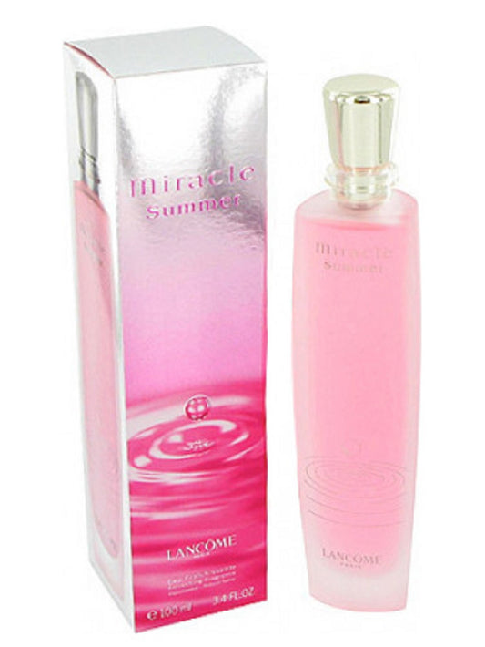MIRACLE SUMMER * Lancome 3.4 oz / 100 ml Eau Fraichissante Women Perfume
