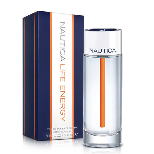 LIFE ENERGY * Nautica 3.4 oz / 100 ml Eau de Toilette Men Cologne Spray