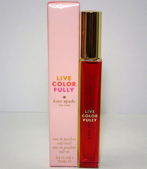 LIVE COLORFULLY * Kate Spade 0.34 oz / 10 ml MINI EDP Women Perfume Rollerball