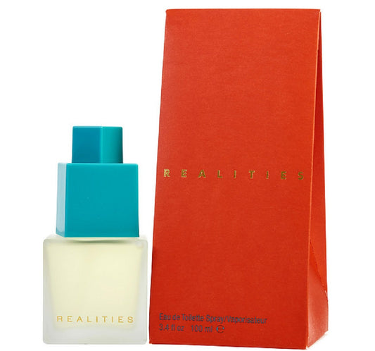 REALITIES (ORANGE PACKAGE) * Liz Claiborne 3.4 oz / 100 ml EDT Women Perfume