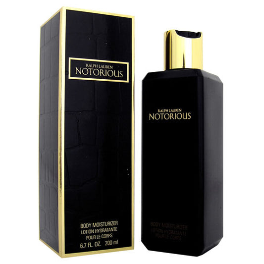 NOTORIOUS * Ralph Lauren 6.7 oz / 200 ml Body Moisturizer Lotion Unisex * New *