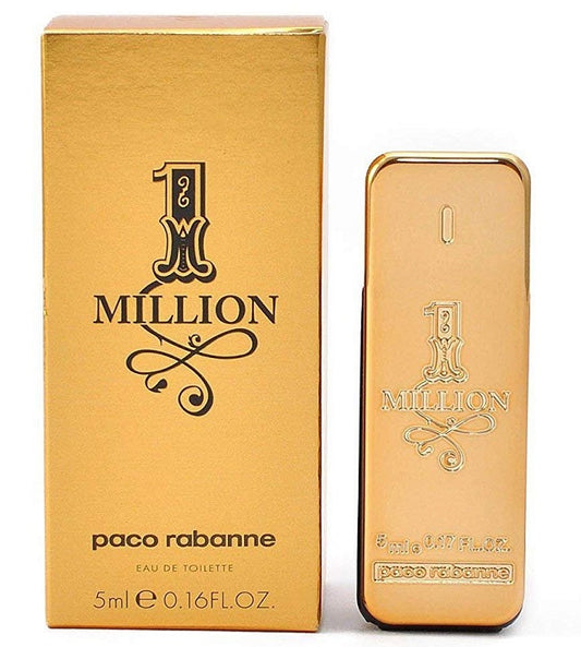 1 MILLION * Paco Rabanne 0.16 oz / 5 ml EDT Men Cologne Miniature Splash