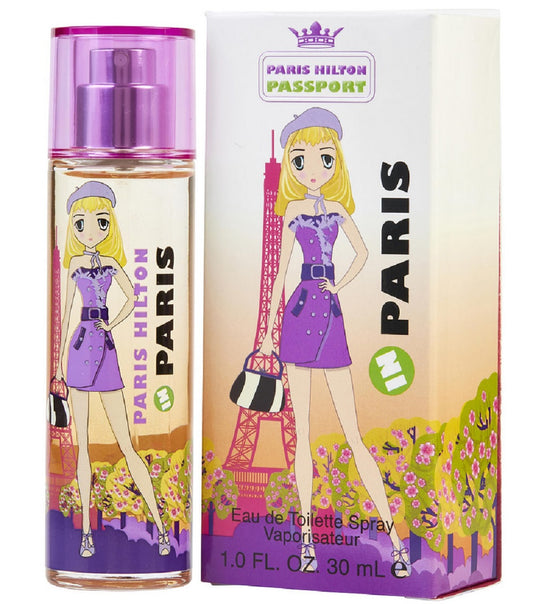 PASSPORT IN PARIS * Paris Hilton 1.0 oz / 30 ml Eau De Toilette Women Perfume
