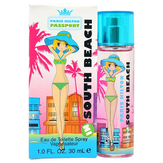 PASSPORT SOUTH BEACH * Paris Hilton 1.0 oz / 30 ml Eau De Toilette Women Perfume
