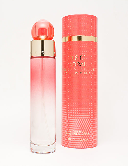 360 CORAL * Perry Ellis 3.4 oz / 100 ml Eau De Parfum Women Perfume Spray