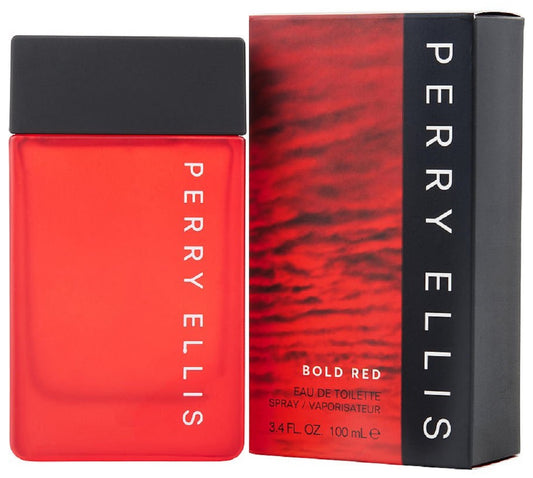 BOLD RED * Perry Ellis 3.4 oz / 100 ml Eau De Toilette (EDT) Men Cologne Spray