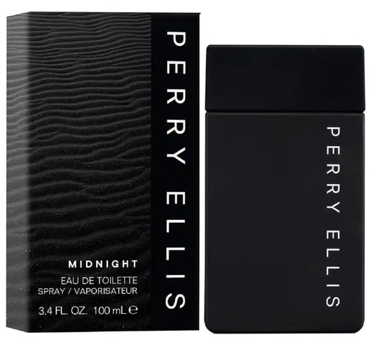 MIDNIGHT * Perry Ellis 3.4 oz / 100 ml Eau De Toilette (EDT) Men Cologne Spray