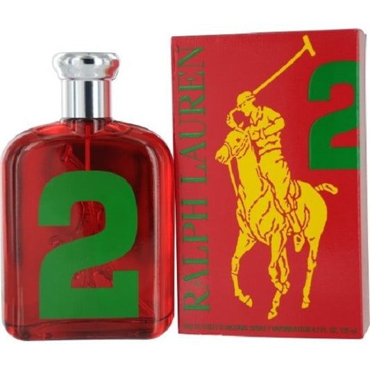 POLO BIG PONY 2 RED * Ralph Lauren 4.2 oz / 125 ml EDT Men Cologne Spray