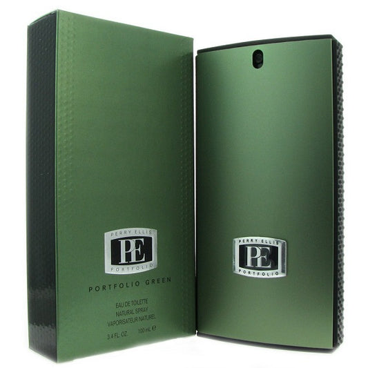 PORTFOLIO GREEN * Perry Ellis 3.4 oz / 100 ml Eau De Toilette Men Cologne Spray
