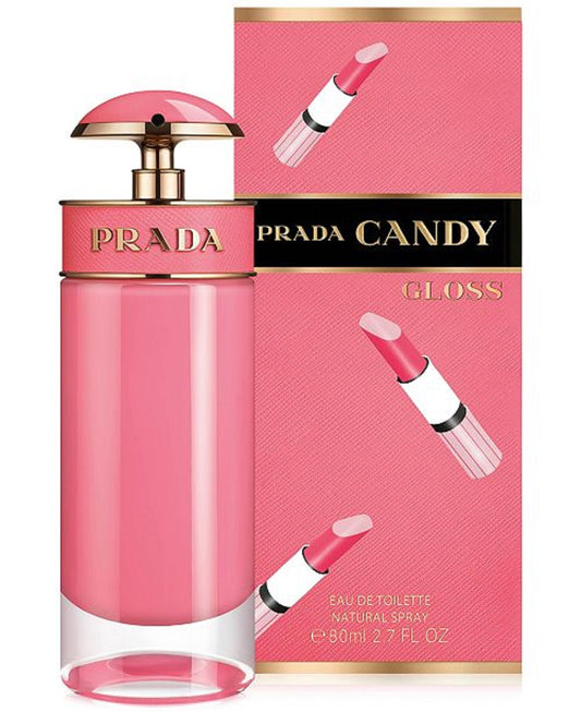 PRADA CANDY GLOSS 2.7 oz /  80 ml Eau de Toilette " EDT " Women Perfume Spray