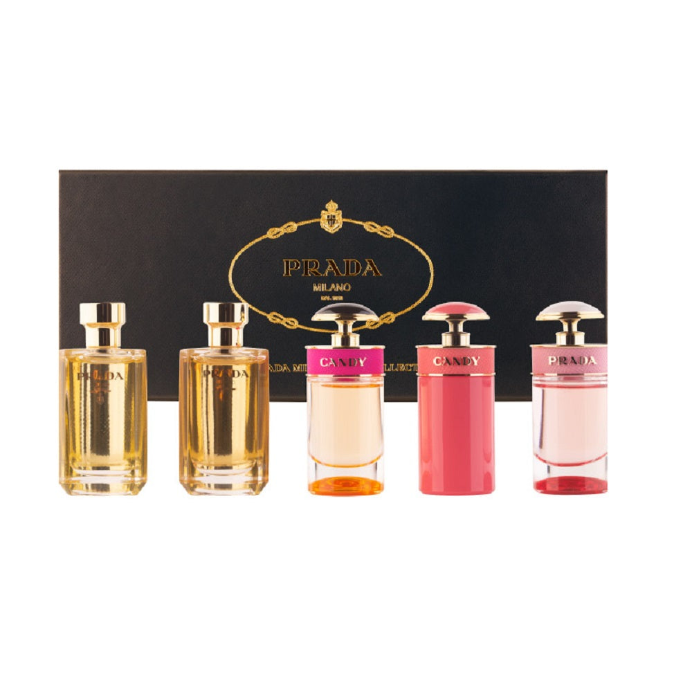 PRADA MINIATURES COLLECTION 5pcs Mini Gift Set * Prada Perfume Women