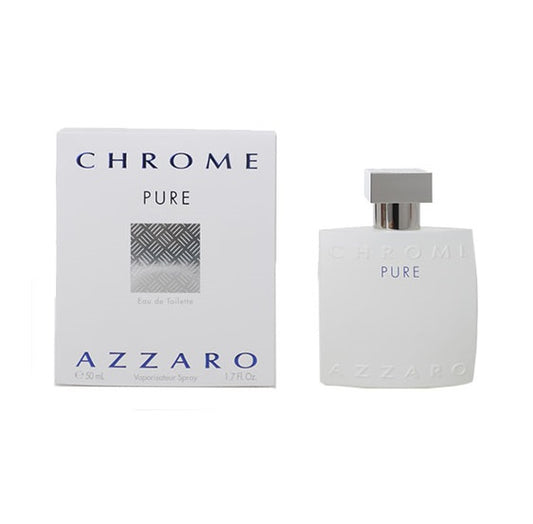 AZZARO CHROME PURE * Azzaro 1.7 oz / 50 ml Eau de Toilette Men Cologne Spray