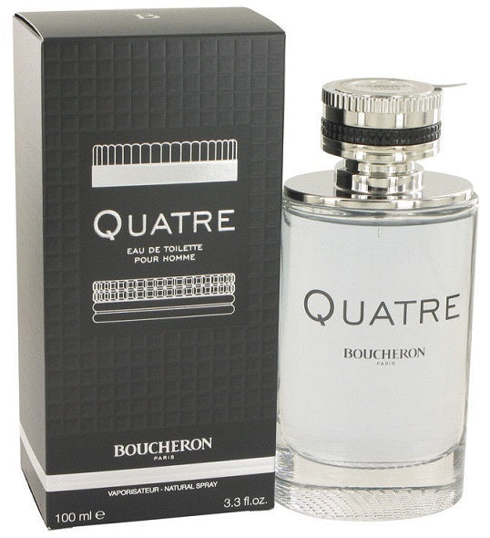 QUATRE * Boucheron 3.3 oz / 100 ml Eau de Toilette (EDT) Men Cologne Spray
