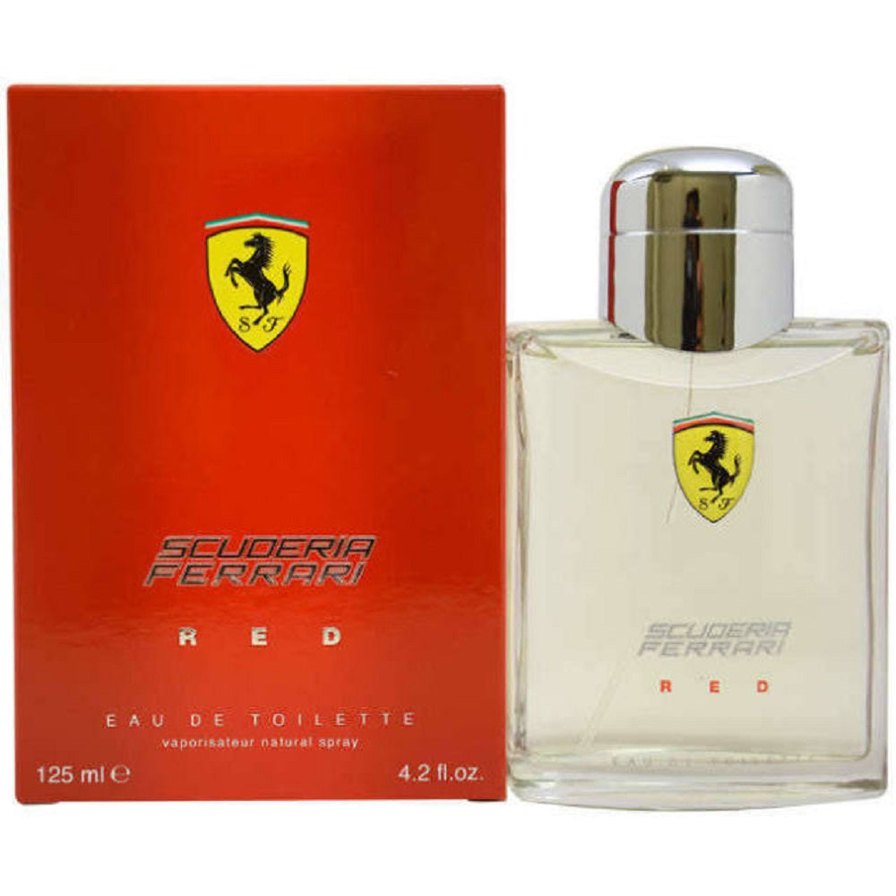 RED * Scuderia Ferrari 4.2 oz / 125 ml Eau de Toilette (EDT) Men Cologne Spray