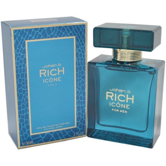 RICH ICONE * Johan B. 3.0 oz / 90 ml Eau de Toilette (EDT) Men Cologne Spray