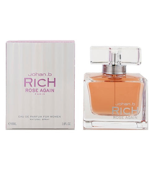 RICH ROSE AGAIN * Johan B. 2.8 oz / 85 ml Eau de Parfum Women Perfume Spray